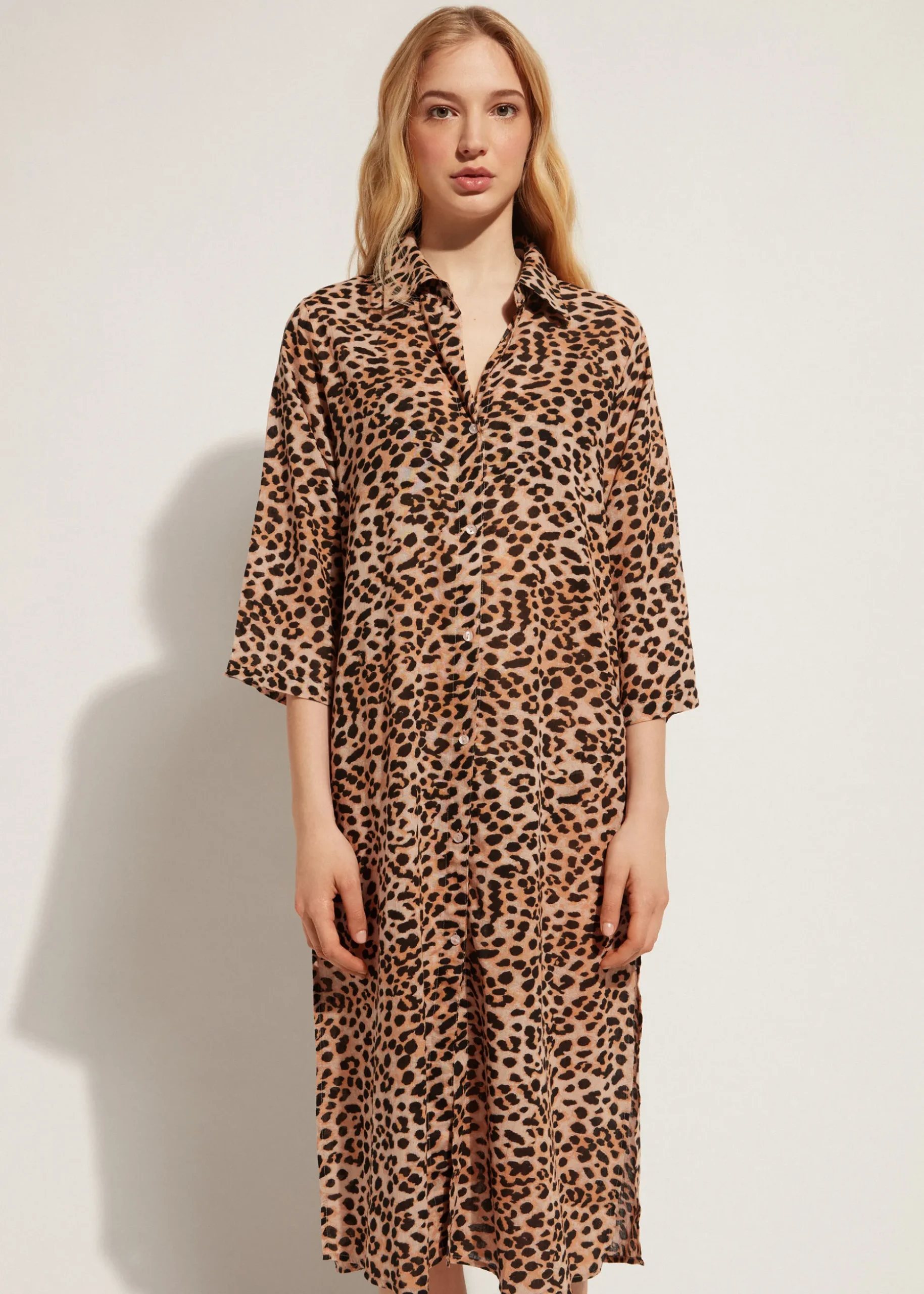 Chemise Mi-Longue Fantaisie Animalier
