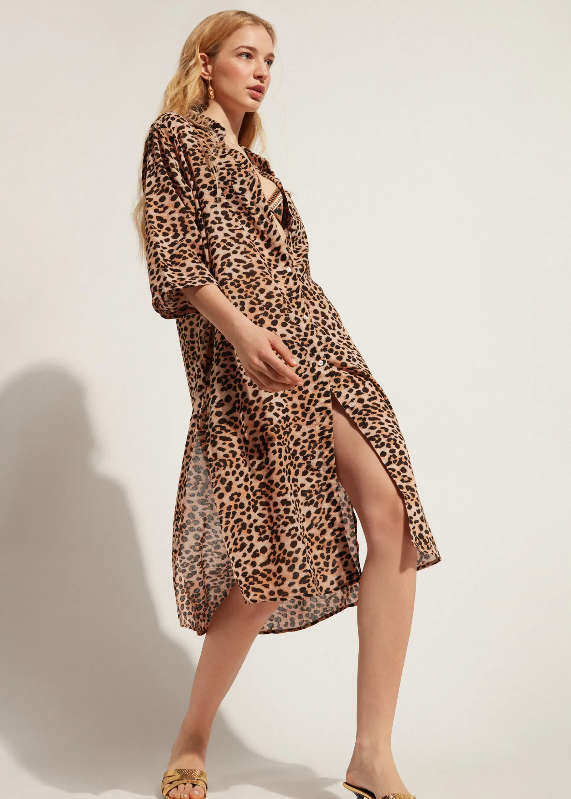 Chemise Mi-Longue Fantaisie Animalier