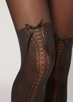 Collant Effet Chaussettes Facon Bottes