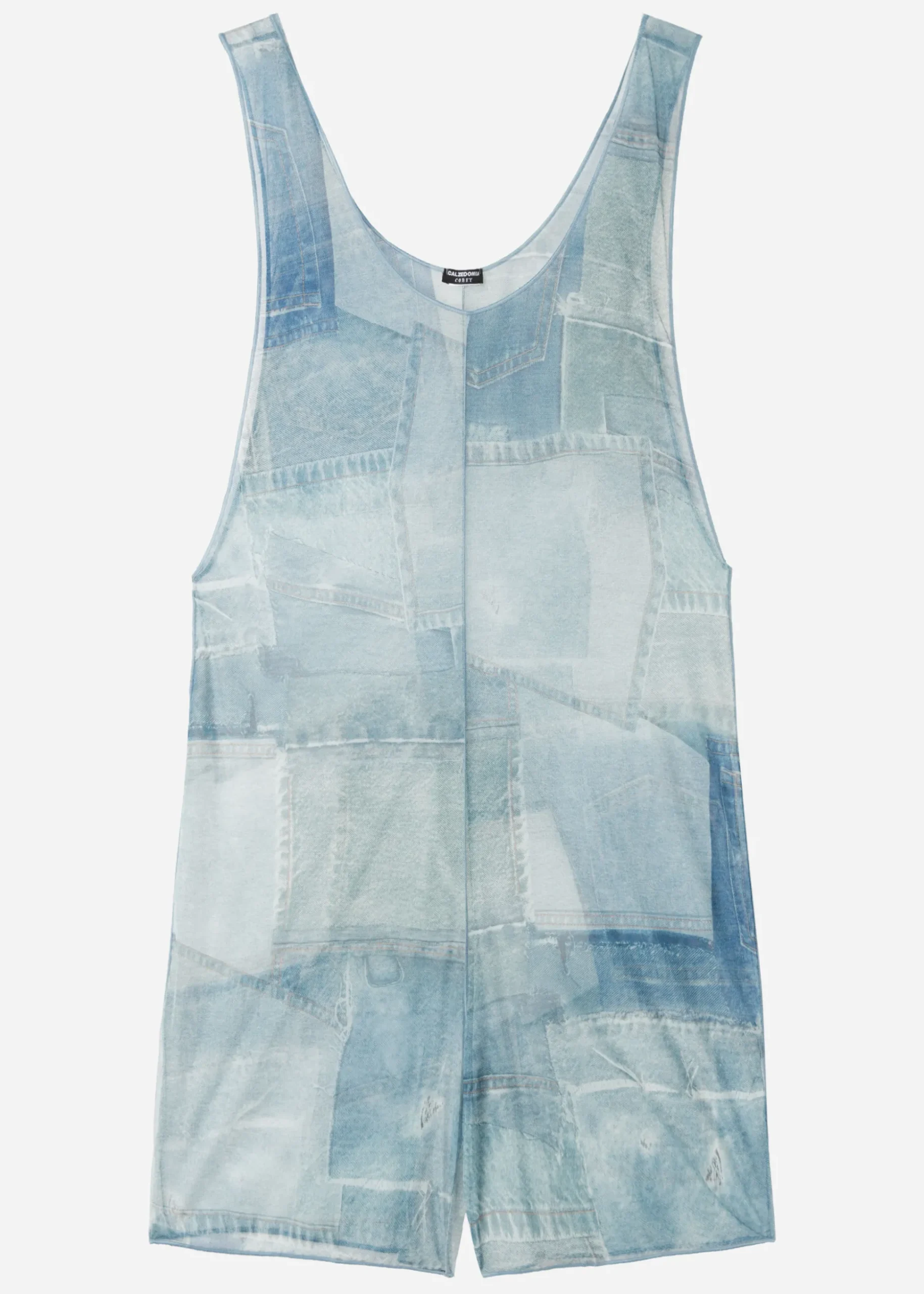 Combishort En Patchwork Denim