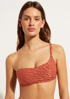 Haut De Maillot Bandeau Asymetrique Zebre Istanbul