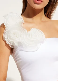 Haut De Maillot Bandeau Bustier Une Bretelle Bora Bora