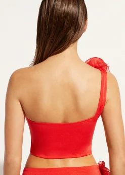 Haut De Maillot Bandeau Bustier Une Bretelle Bora Bora