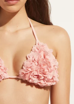 Haut De Maillot Triangle Coulissant A Fleurs Honolulu