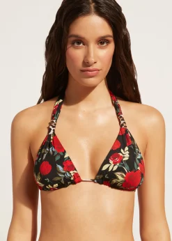 Haut De Maillot Triangle Coulissant Reversible Nizza