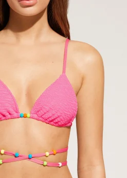 Haut De Maillot Triangle Coulissant A Lacets San Diego