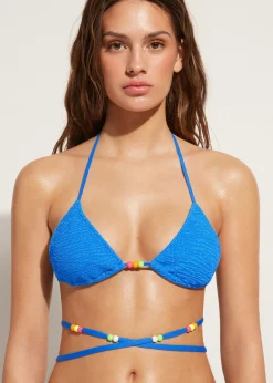 Haut De Maillot Triangle Coulissant A Lacets San Diego