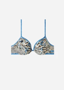 Haut De Maillot Triangle Rembourre Animalier Mykonos