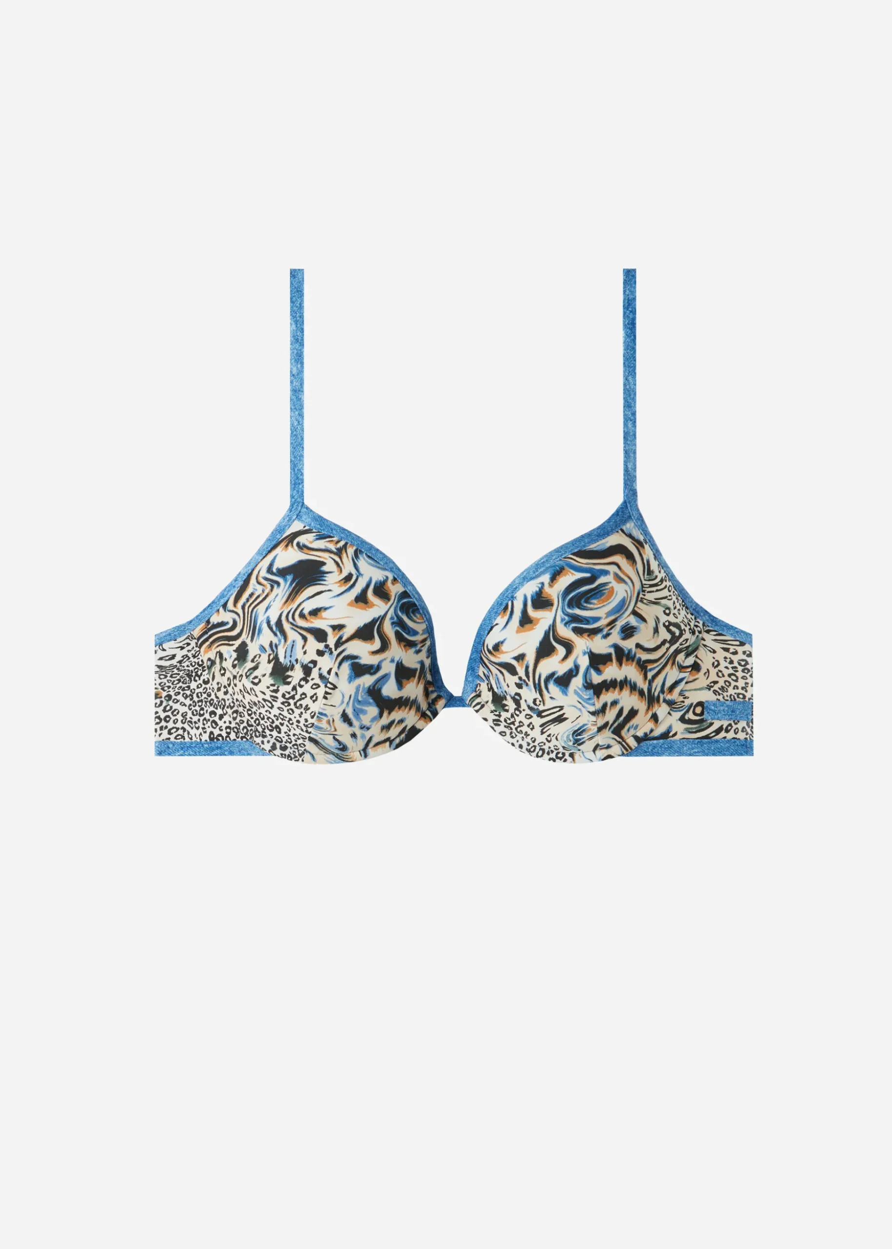 Haut De Maillot Triangle Rembourre Animalier Mykonos