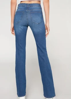 Jean Bootcut Taille Haute Denim Super Flexible