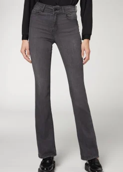 Jean Bootcut Taille Haute Denim Super Flexible