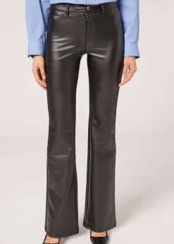 Legging A Pattes D'Elephant Thermique Enduit