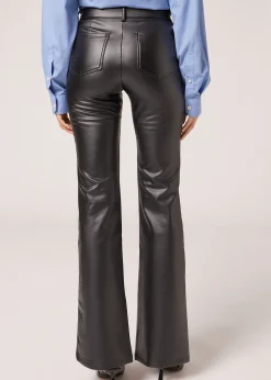 Legging A Pattes D'Elephant Thermique Enduit