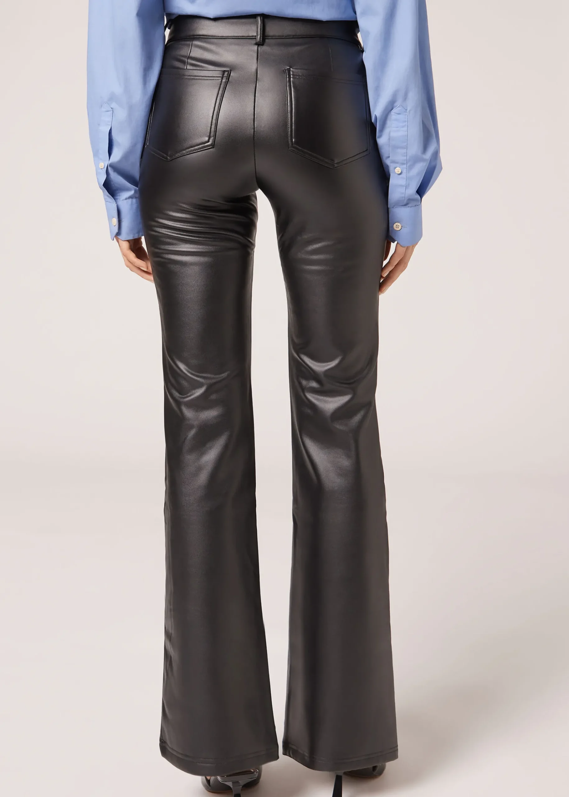 Legging A Pattes D'Elephant Thermique Enduit