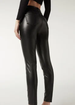 Legging Effet Cuir Thermique