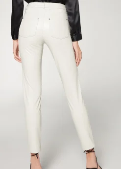 Legging Effet Cuir Thermique