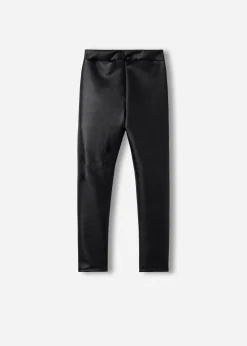 Legging Fille Thermique Effet Cuir