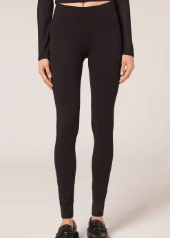 Legging Opaque Thermique En Coton