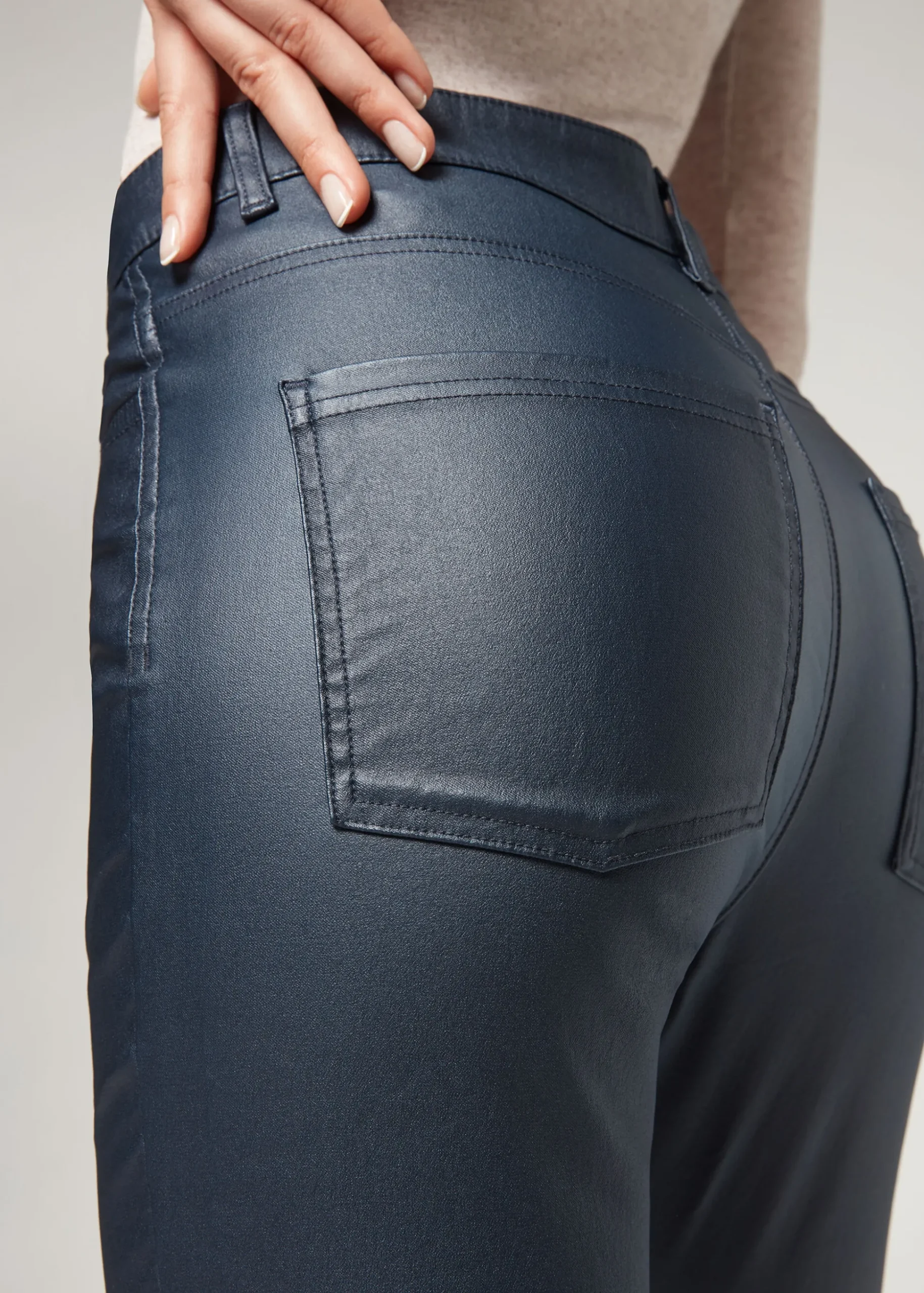Legging Skinny Effet Cuir