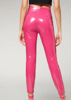 Legging Skinny En Vinyle Thermique