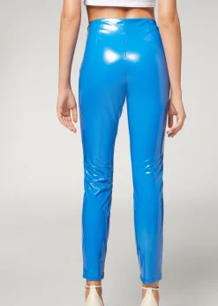 Legging Skinny En Vinyle Thermique