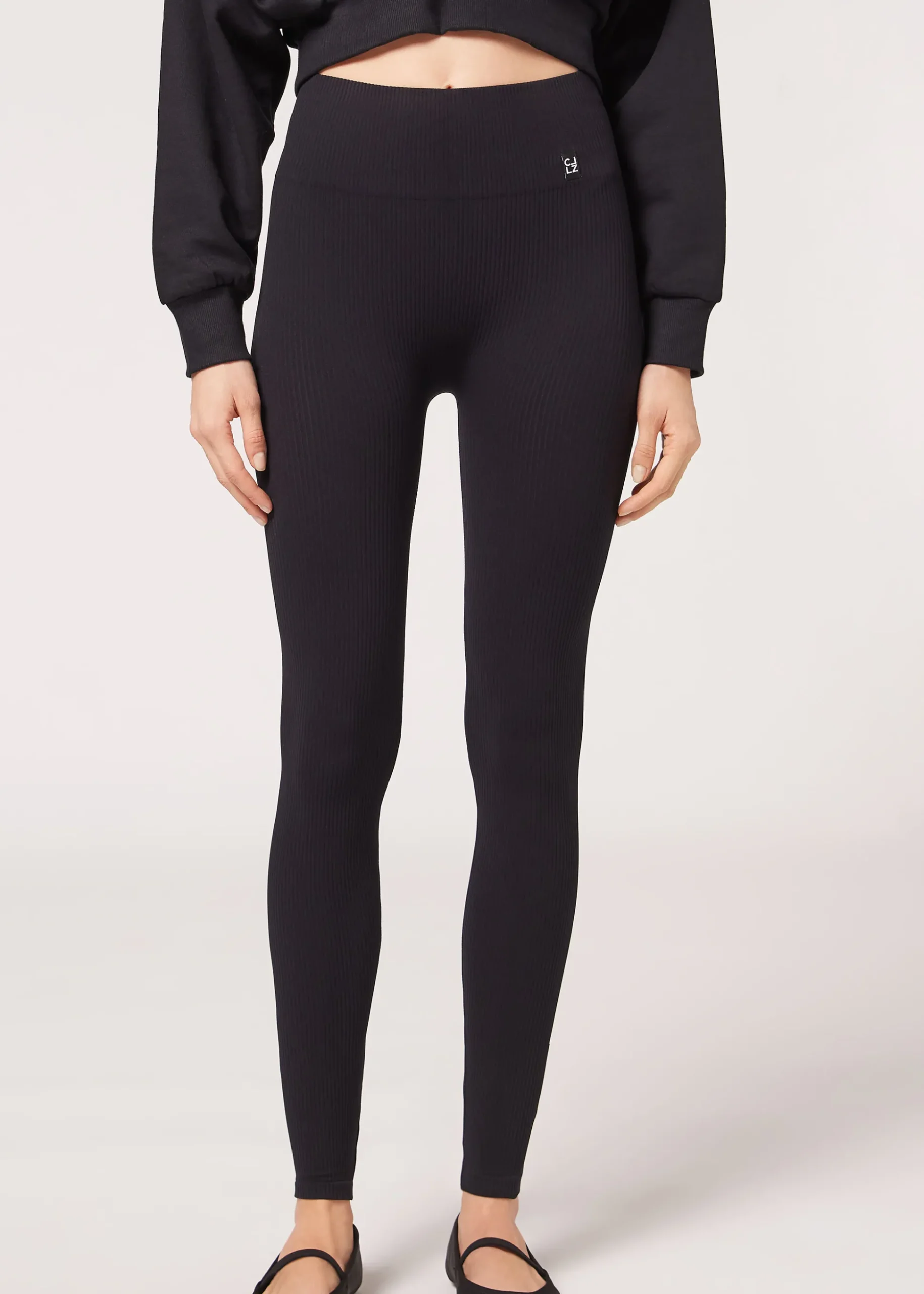 Legging Sportif Sans Coutures A Fines Cotes