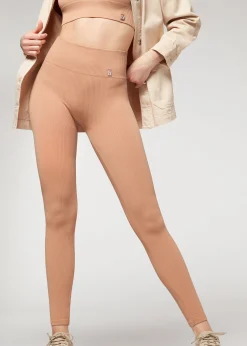Legging Sportif Sans Coutures A Fines Cotes