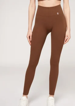 Legging Sportif Sans Coutures A Fines Cotes