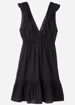 Robe Courte Avec Volant Et Passementerie