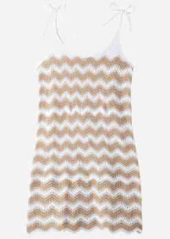 Robe En Crochet Avec Motif Chevrons
