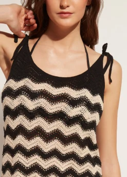 Robe En Crochet Avec Motif Chevrons