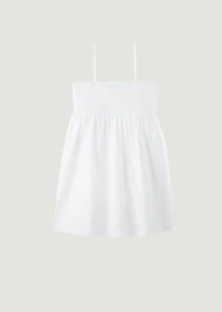 Robe Fille Avec Dentelle Anglaise