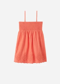 Robe Fille Avec Dentelle Anglaise