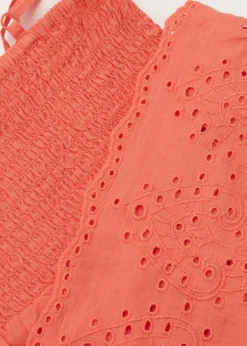 Robe Fille Avec Dentelle Anglaise