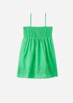 Robe Fille Avec Dentelle Anglaise