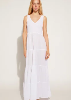 Robe Longue Avec Jupe A Volants