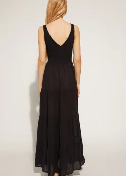 Robe Longue Avec Jupe A Volants