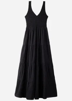 Robe Longue Avec Jupe A Volants