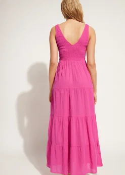 Robe Longue Avec Jupe A Volants