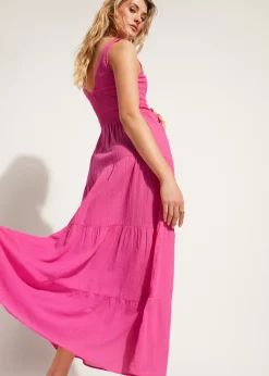 Robe Longue Avec Jupe A Volants